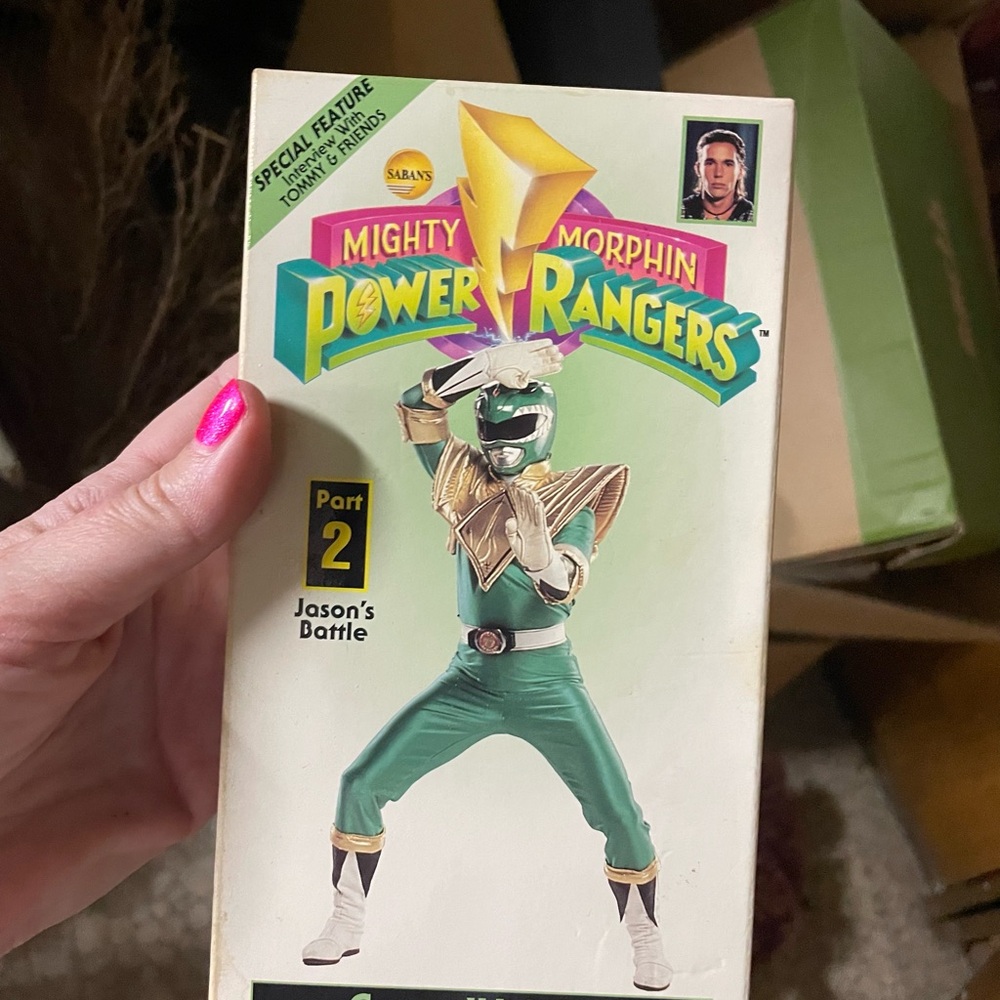 Vintage 90s Mighty Morphin Power Rangers green ranger mini series part 2 vhs